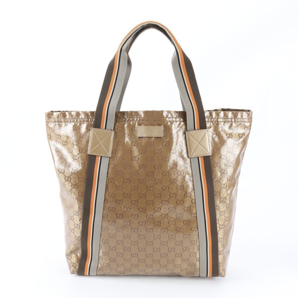 Gucci GG Crystal Leather Tote Bag Shoulder Business